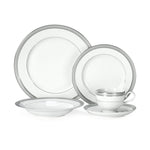 Mikasa 5224199 Platinum Crown 40-Piece Dinnerware Set, Service for 8