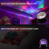 Kingtoys Night Light, LED  Projector Night Lamps with Remote, 8 Mode Lighting Shows, Built in Speaker and Timing, Mood Relaxing Soothing Night Light for Baby Kids Adults (UL Adapter)