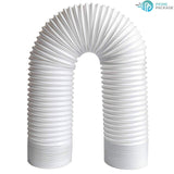 Portable Air Conditioner Exhaust Hose (78" Long) 5 Inch Diameter, Counter-Clockwise Threads | AC Conditioning Unit Tubing | Flexible, Extendable Design | White