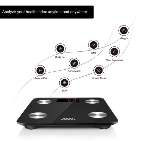 Vive Health Smart Body Fat Scale Black