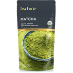 Tea Forte Organic Matcha Green Tea, Stone Ground Culinary Grade Green Tea Matcha (Matcha Sampler)