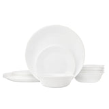 Corelle Winter Frost White Dinnerware Set  with lids (20-Piece, Service for 4)