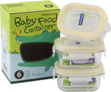 Glasslock 6-Piece Square Baby Box Set, Mini (3 count)