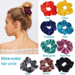 Velvet Scrunchies Hair Ring Simple Hair Accessories Headbands Bobbles Heads High Elastic Rubber Band Hair Rope Hair Ties Scrunchies Elastic Material for Headbands