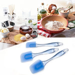 FOHO Easy Flex 3-Piece Silicone Spatula Set, Blue