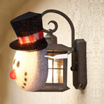 2 Pack Christmas Snowman Porch Light Covers Christmas Holiday Decoration for Outdoor Wall 12"x9.5"x6"