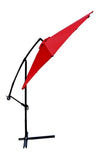 Patio Umbrella Offset 10' Hanging Umbrella Outdoor Market Umbrella D10 (Red)