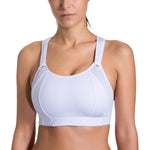 SYROKAN Women's Front Adjustable Lightly Padded Wirefree Racerback High Impact Sports Bra