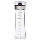 Salad Dressing Mixer Shaker By Kitchen De Lujo - Elegant, Tall Glass Body Bottle With Oz Measurements - BPA Free Container - 20oz Capacity - Easy To Refill & Use - Ideal Healthy Eating Accessory