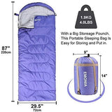 EMONIA Camping Sleeping Bag, 3 Season Waterproof Outdoor Hiking Backpacking Sleeping Bag Perfect for Traveling,Lightweight Portable Envelope Sleeping Bags