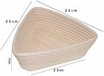 Banneton Bread Proofing Basket 8.5 inch Round Natural Rattan Cane Brotform with Linen Liner 2 Pack+ One Rubber Scraper+ One Silicone BBQ Brush by XUANNIAO