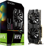 EVGA GeForce RTX 2060 Super XC Ultra, Overclocked, 2.75 Slot Extreme Cool Dual, 65C Gaming, RGB, Metal Backplate, 8GB GDDR6, 08G-P4-3163-KR