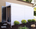 Arrow Yardsaver Compact Galvanized Steel Storage Shed with Pent Roof, 4' x 10'