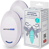 BRISON Ultrasonic Pest Repeller Plug-in Control Electronic Insect Repellent Gets Rid Mosquito Bed Bugs Roach Spiders Fleas Mice Ants Fruit Fl (4-Pack)