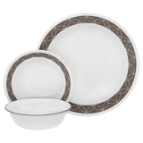 Corelle Winter Frost White Dinnerware Set  with lids (20-Piece, Service for 4)