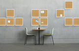 OrgaNice Cork Board/Bulletin Board - 4X Beautifully Framed 12 x 12-Inch Tiles - Reinforced Frame - Zero Flaking - Start Your Dream Project - Mounting Hardware Included - Bonus 10x Push Pins