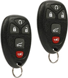 Car Key Fob Keyless Entry Remote fits 2007-2014 Chevy Tahoe Suburban / 2007-2014 Cadillac Escalade / 2007-2014 GMC Yukon (fits Part # 15913427, 20869057, 22756462), Set of 2