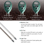 Besmon Plant Moisture Meter,3-in-1Soil Test Kit No Battery Needed,PH Meter for Soil Indoor/Outdoor Plant Care Soil Tester Ph - for Plant, Vegetables, Garden, Lawn, Farm