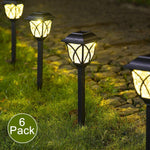 Solpex Solar Pathway Lights Outdoor, LED Solar Garden Lights, Waterproof Solar Landscape Lights for Lawn, Patio, Yard, Garden, Walkway. (6 Pack)