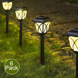 Solpex Solar Pathway Lights Outdoor, LED Solar Garden Lights, Waterproof Solar Landscape Lights for Lawn, Patio, Yard, Garden, Walkway. (6 Pack)