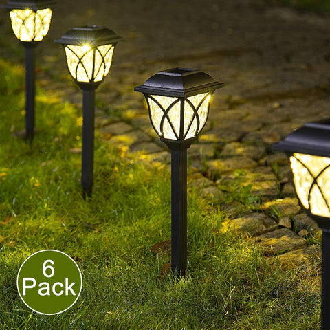 Solpex Solar Pathway Lights Outdoor, LED Solar Garden Lights, Waterproof Solar Landscape Lights for Lawn, Patio, Yard, Garden, Walkway. (6 Pack)