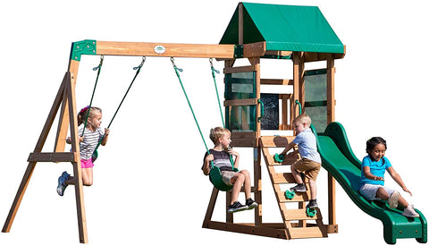 Backyard Discovery Buckley Hill Wooden Swing Set