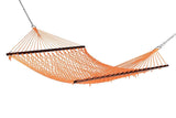 Caribbean Rope Hammock - 55 Inch - Soft-Spun Polyester (Natural Cream)