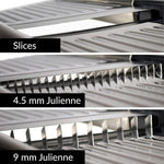 Gramercy Kitchen Co. Adjustable Stainless Steel Mandoline Food Slicer - Comes with One Pair Cut-Resistant Gloves || Vegetable Onion Potato Chip French Fry Julienne Slicer
