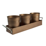 Artland Masonware Picnic Caddy & Planter Set, Galvanized