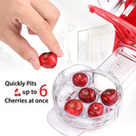 Ordekcity Cherry Pitter Tool Cherry Remover - 6 Cherries