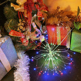 EPIC GADGET Firework Lights Copper Wire LED Lights Battery Operated Fairy Lights with Remote, 8 Modes Starburst Lights, Decorative Hanging Lights for Patio Party