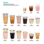 Clear Plastic Cups | 9 oz. 100 Pack | Hard Disposable Cups | Plastic Wine Cups | Plastic Cocktail Glasses | Plastic Drinking Cups | Small Plastic Party Punch Cups | Bulk Party Wedding Tumblers