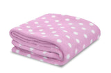 Little Starter Plush Toddler Blanket, Grey Dot