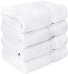 Utopia Towels Premium Bath Towels (Pack of 4, 27 x 54) 100% Ring-Spun Cotton Towel Set for Hotel and Spa, Maximum Softness and Highly Absorbent (Grey)