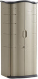 Rubbermaid FG374901OLVSS Vertical Storage Shed, Small, Beige