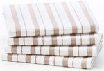 COTTON CRAFT - 12 Pack - Twill Stripe Kitchen Towel - Multi- 100% Cotton - Oversized 16x28 - Modern Clean Striped Pattern