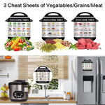 MIBOTE 14 Pcs Accessories Set Compatible with Instant Pot 5,6,8 Qt - Steamer Baskets, Springform Pan, Egg Steamer Rack, Egg Bites Mold, Dish Plate Clip, Kitchen Tong, Oven Mitts, Magnetic Cheat Sheets