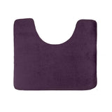 Clara Clark 2-Pack Bath Mat Set – Large and Small Bathroom Rug Set, Absorbent Memory Foam Bath Rugs, Non-Slip, Thick, Cozy Velvet Microfiber Bathrug, Plush Shower, Toilet Floor Bathmats Carpet, Black