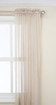 2 Panel Sheer Curtains White 84 inch Living Room Drapes Window Curtain Voile Sheers Linen Textured