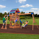 Backyard Discovery Beach Front Wooden Swing Set