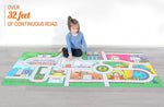 Milliard Kids Rug Car Road Play Mat - Jumbo: 39 x 79” Luxurious Memory Foam, ‘My City’ Large Activity Floor Carpet for Toy Cars and Trucks, Giant