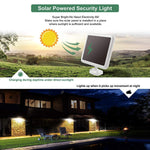 GLORIOUS-LITE Solar Lights Outdoor, 1500LM Super Bright Solar LED Security Light, 3 Adjustable Head Motion Sensor Light, 6000K, IP65 Waterproof Flood Light for Backyard, Pathway & Patio