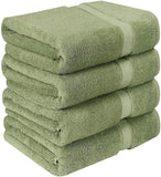 Utopia Towels Premium Bath Towels (Pack of 4, 27 x 54 inches) 100% Ring-Spun Cotton Towel Set (Grey)