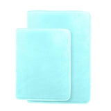 Clara Clark 2-Pack Bath Mat Set – Large and Small Bathroom Rug Set, Absorbent Memory Foam Bath Rugs, Non-Slip, Thick, Cozy Velvet Microfiber Bathrug, Plush Shower, Toilet Floor Bathmats Carpet, Black