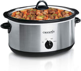 Crockpot Oval Manual Slow Cooker, 8 quart, Stainless Steel (SCV800-S)