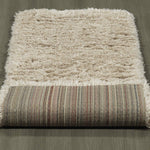 Ottomanson Flokati Collection Faux Sheepskin Shag Runner Rug, 2'X5', Beige