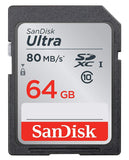 SanDisk 32GB Ultra Class 10 SDHC UHS-I Memory Card Up to 80MB, Grey/Black (SDSDUNC-032G-GN6IN)