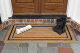 DeCoir 24" X 48" 'Classic Border' Coir Double Door Mat, Medium/Large