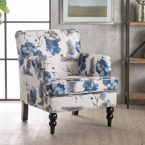 Christopher Knight Home Boaz Arm Chair, Floral Print