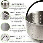 The Tinker Mart - 6qt & 8qt Instant Pot Accessories - Stainless Steel Steamer Basket for InstaPot 6 Quart & 8 Quart Pressure Cooker - Fits IP Insta Pot 6 qt & 8 qt - 6Quart & 8Quart Insert